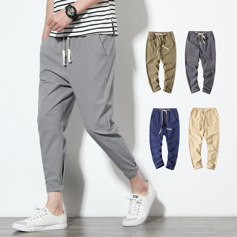 Elastic Waist Loose Baggy Gym Jogger Sweatpants With Pocket, Solid